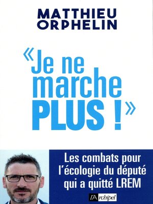 cover image of Je ne marche plus !